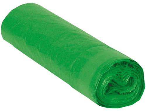 Saco de lixo industrial verde 85x105cm galga 110 rolo de 10 unidades , Branca , 59936 , 